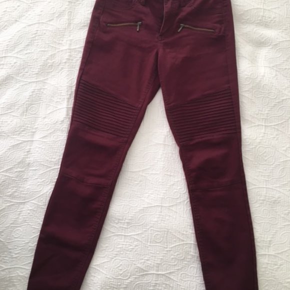 Design Lab Burgundy Carpi Size 27 - Picture 1 of 7